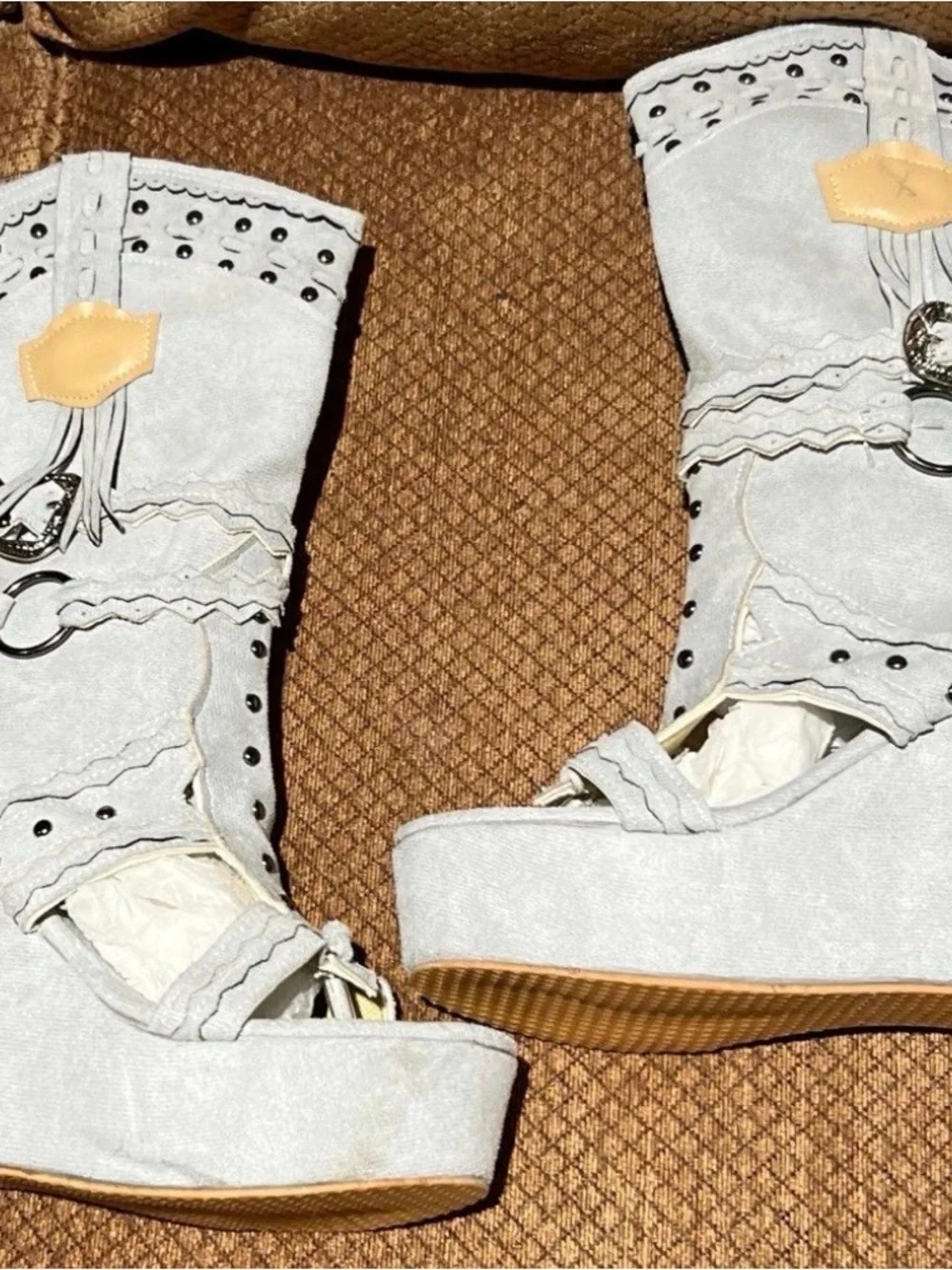 sandal wedges el vaquero inspired boho free people platform goddess 38